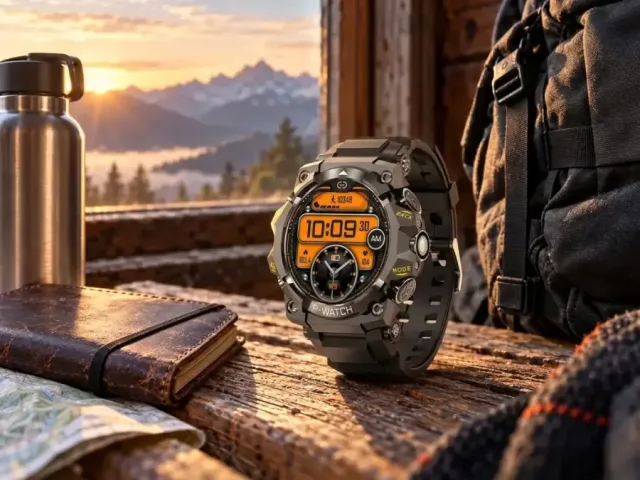Vantrek X1 smartwatch showing its long battery life on the wrist